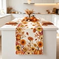 thumbnail image 5 of Fall Table Runner 13x72 Inch Home Party Decor, Maple Leaf Ghost Pumpkin Autumn Harvest Seasonal Table Runner for Farmhouse Indoor Home Party Halloween Decor, 5 of 6