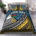 thumbnail image 1 of Juego de cama personalizado con motivos tribales de la provincia de Vanuatu Sanma - Lt12, 1 of 6
