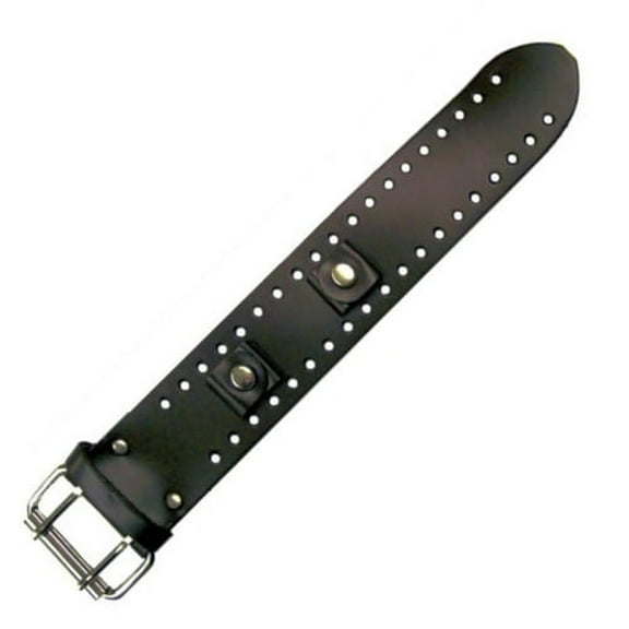 Genuine Leather Black Wide Replacement Watch Band Strap