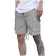 thumbnail image 1 of Mens Cargo Shorts Verano Casual Color Sólido Moda Bolsillos Cordón Cintura Elástica, Cómodo para Al Aire Libre Y la Playa, 1 of 1