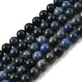 thumbnail image 2 of Natural Grade AA Dumortierite Quartz Round Bead Strands 4mm Hole: 1mm about 90pcs/strand 15.7 inch DIY, 2 of 6
