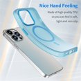 thumbnail image 3 of For iPhone 13 Pro Max MagSafe Frosted Translucent TPU + PC Full Coverage Phone Case,Blue,For iPhone 13 Pro Max, 3 of 8