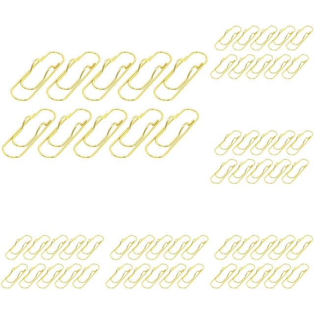 50 Pcs Porte-Trombones en Métal, Trombones Multicolores en Acier Inoxydable pour Bureau, Table et Journal