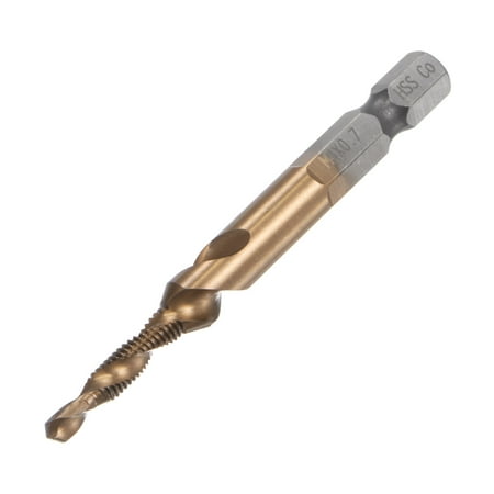 

Uxcell M4 x 0.7 Uncoated M35 Cobalt High Speed Steel Combination Drill Tap Bit