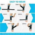 thumbnail image 5 of (l) Sports Ankle Brace, 2 Pieces Sprain Ankle Support, Adjustable Foot Ankle Support For Ligament Sprains And Sports Injuries, 5 of 5