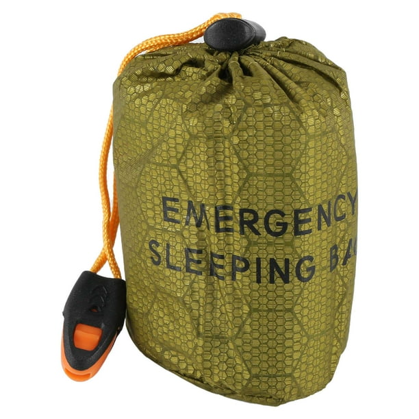 Sac De Couchage De Survie D'Urgence – Lot De 2 Avec Sifflets, Couverture Réfléchissante Mylar 26 µm, Léger Et Compact
