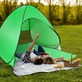 thumbnail image 2 of Pop Up Camping Tent TeqHome UPF 50+ UV Protection  Shelter Waterproof Family Travel Tent Waterproof Canopy with Carry Bag for Outdoor 2 3 Person Tent Green, 2 of 8