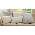thumbnail image 4 of Saro Lifestyle Woven Line Throw Pillow Cover, 4 of 5