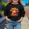 thumbnail image 2 of Couverture Portable pour Enfants, Sweat à Capuche Doux pour Filles, Automne et Hiver, Imprimé Vache Mignon, Col Rond, Manches Longues, Décontracté, 2 of 4