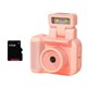 thumbnail image 1 of Cámara Mini SLR Cmos de 32 GB con Luz de Flash y Base de Carga, Grabadora de Video Portátil DV 1080P con Pantalla LCD Rosa, 1 of 5