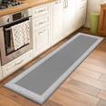 thumbnail image 3 of Grey Geometric Large Area Rugs for Bedroom Living Room, Soft Non Slip Carpet Bedside Rug, Bohemia Tribal Farm Tribal Patterned Rectangular Floor Cover Kitchen Accent Rug 2'x6' for Dining Room/Office, 3 of 9