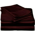 thumbnail image 2 of 4 Piece Luxurious Sheet Set ultra Soft 100% Egyptian Cotton, 800 Thread Count 8 Inch Deep Pocket - (King - Size) Solid Wine Colour, 2 of 4
