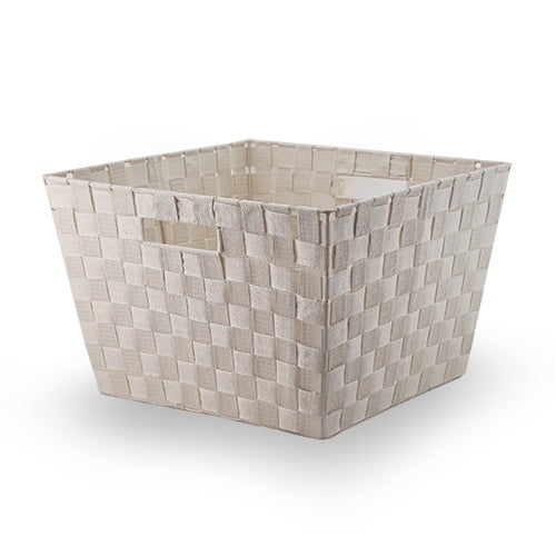 Sophia Square Simple Storage - Beige Ivory 14in