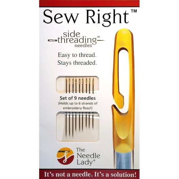 The Needle Lady's Side Threading Needles 9pc by Sew Right