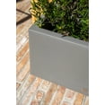 thumbnail image 6 of Veradek Block Series Long Box Small 25" Plastic Planter - Gray, 6 of 12