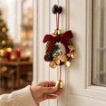 thumbnail image 4 of Christmas Hanging Ornament Festive Bell Decoration with Wreath Basket Holiday Tree Decor, 4 of 4