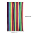 thumbnail image 1 of Toalla de playa de secado rápido, 100 x 180 cm, toalla de baño ligera con rayas de colores, toalla de baño absorbente de agua, diseño de última generación, 1 of 12