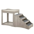 thumbnail image 7 of Unipaws Large Pet Bunk Bed with Removable Step for Dogs and Cats, Multi-Level Bed Window Perch Seat Platform with Cushion, Indoor Use, 7 of 7