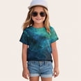 thumbnail image 2 of TOWED22 Girls T Shirts Short Sleeve Tees Loose Fit Colorblock Summer Tops Size 6-15 Years(Light Pink,12-13 Y), 2 of 4