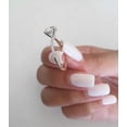 thumbnail image 4 of solitaire jewels 1.5CT Oval Moissanit Hidden Halo Engagement Ring For Women, 18K White Gold, 4 of 7