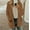Orange, variant on Hooded Autumn Ladies Winter Jacket,Women Hooded Sweater Coat Winter Warm Wool Zipper Coat Long Sleeve Outwear White M
