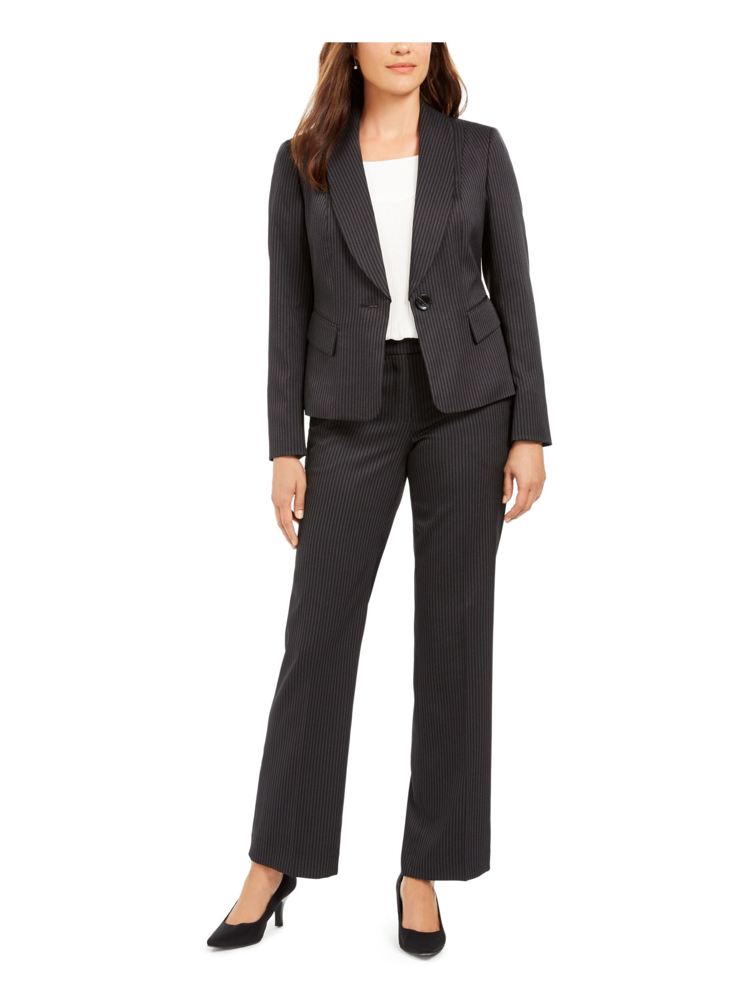 Shop Le Suit Womens Three-Button Blazer Business Office 