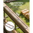 thumbnail image 2 of VEVOR Rail Mill Guide System, 12 ft 4 Crossbar Chainsaw Mill Kits, Aluminum Saw Milling Rails System Works with Chainsaw, 2 Wedges, Adjustable Rail Milling Guide Kit for Builders Woodworkers, 2 of 9