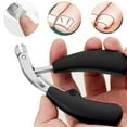 thumbnail image 3 of Lanzon Angled Head Nail Clippers for Seniors - Professional Toenail Clipper for Thick & Ingrown Toenails, Ergonomic Stainless Steel Pedicure Cutter for Men Women, 3 of 12