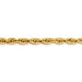 thumbnail image 2 of Real 14kt Yellow Gold 5.4mm Semi-Solid Rope Chain Chain Bracelet; 8 inch; Lobster Clasp; for Adults and Teens; for Women and Men, 2 of 5