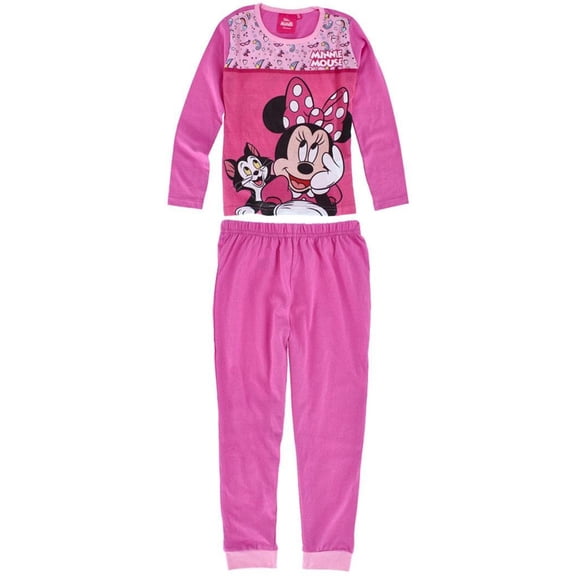 Textiel Trade Girl's Minnie Mouse Long Sleeve Pajama Set