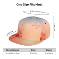 thumbnail image 6 of Haiem The Sunset of Dandelion Classic Snapback Cap Flat Bill Hat Baseball Cap Adjustable Size Cotton Dad Hat, 6 of 9