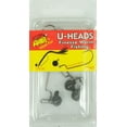 thumbnail image 3 of (2 pack) Arkie Lures U-Head Finesse Worm Fishing Lure, Black Nickle, Size 1/8 oz., 3 of 5