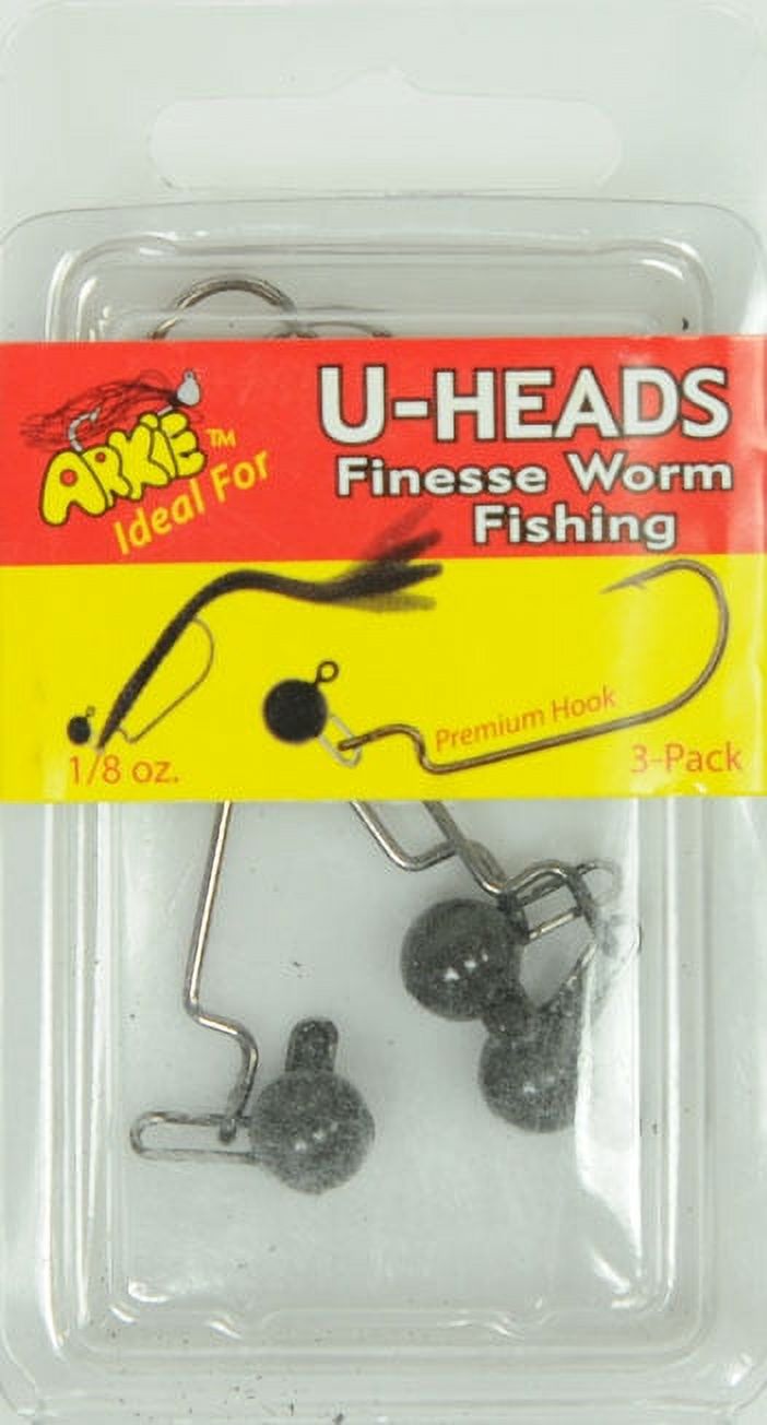 Mustad Testa Jig A Forma Di Verme Con Grip-Pin | 3/0 32833NP-BN | Per Pesca Coho, Steelhead, Trota, Walleye