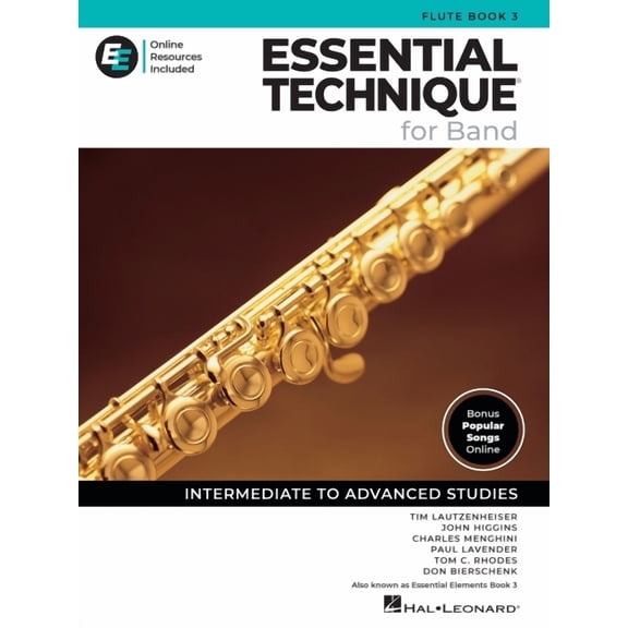 Essential Technique for Band - Flute Book 3 with Online Resources: Intermediate to Advanced Studies, (Paperback)