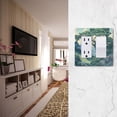 thumbnail image 5 of Yayeee Rocker Switch Wall Plate 3-Gang 6.5"x4.6" Home Decorative Outlet Cover, Retro Tree, 5 of 6