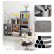 thumbnail image 3 of Mueble Organizador Multinivel Acero Xtellar Gris Librero Zapatero, 3 of 3