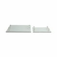 thumbnail image 6 of House Decor Trays for Bed or Coffee Table - Modern Rectangular Glass Trays Perfect for Centerpiece Decorations - Sparkly Home Accents for Trinket, Jewelry, or Vanity - Set of 2, 16", 12" Silver, 6 of 12
