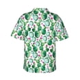 thumbnail image 3 of Goofa Cactus Plants Hawaiian Shirt for Men, Unisex Summer Beach Casual Short Sleeve Button Down Shirts,Aloha Tropical Floral print shirt-Small, 3 of 9