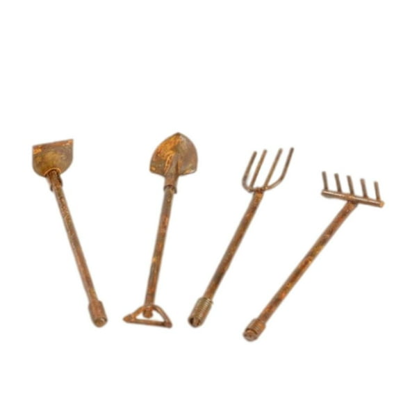 Herramientas de Jardinería de Metal Zulema Pala de Casa de Muñecas 1/6