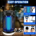 thumbnail image 5 of Bug Zapper, Bug Zapper Outdoor Indoor with LED Light, Electric Mosquito Zapper Fly Zapper, Waterproof Mosquito Killer Insect Zapper Fly Trap for Outside Patio Garden Backyard Home, Plug in, 5 of 6