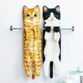 thumbnail image 2 of Funny Hand Towels For Bathroom Kitchen Cute Cat Decor Absorbent Tow G9C3, 2 of 9