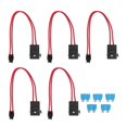 thumbnail image 1 of Veeki 5Pcs Heavy Duty Wire Extension Thin Car Mini Holder Connector Compact 16AWG Regular Professional Automotive Circuit Easy Tap Accessories for Test (ACD Flat Angle 10.9mm)-051603, 1 of 5