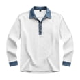 thumbnail image 3 of Chemise Décontractée Moderne à Manches Longues avec Col Rabattu pour le Travail Quotidien et l'Usage Quotidien des Chemises pour Hommes 2, 3 of 3
