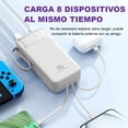 thumbnail image 5 of Power Bank Genérico PB60000 Portátil Blanco 60000mAh 120W 4 Cables USB LED, 5 of 5