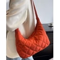 thumbnail image 4 of Zhengup Women's Puffer Totes Fashion Quilted Shoulder Crossbody Bag Solid Color Rhombus Down Padded Handbag Dumpling Purse, 4 of 7