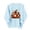 Sky Blue`, variant on Hurxie Fall Pumpkins Sweatshirts for Women Long Sleeve Halloween Thanksgiving Graphic Shirt