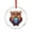 Pattern-2, variant on Two Cute, Happy Owls in Love Christmas Ornament Owl Gifts for Owl Lovers Round Ornament Appreciation Gifts Ornaments for Xmas Tree