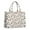 White Halloween Pumpkin, variant on Large Capacity Tote Bag,White Halloween Pumpkin Skull Bat Pattern Handbag Fashion Luxury Tote Bag,15.7"x13"x 5.1" Inches,Laptop Compatible