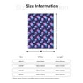 thumbnail image 5 of Sikiie Skull starry sky flower leaf Cozy Flannel Fleece Throw Blanket: Lightweight & Thick for All Seasons - Perfect for Women, Men, & Kids"80"x60", 5 of 6