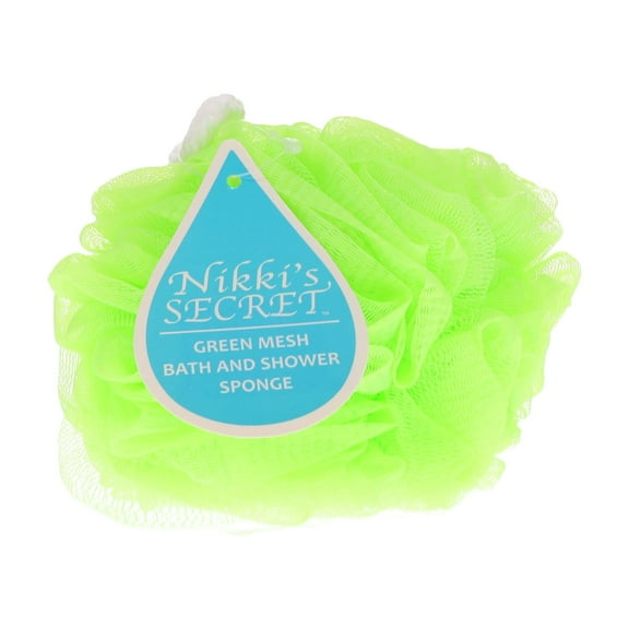Nikki Secret Green Mesh Bath and Shower Sponge